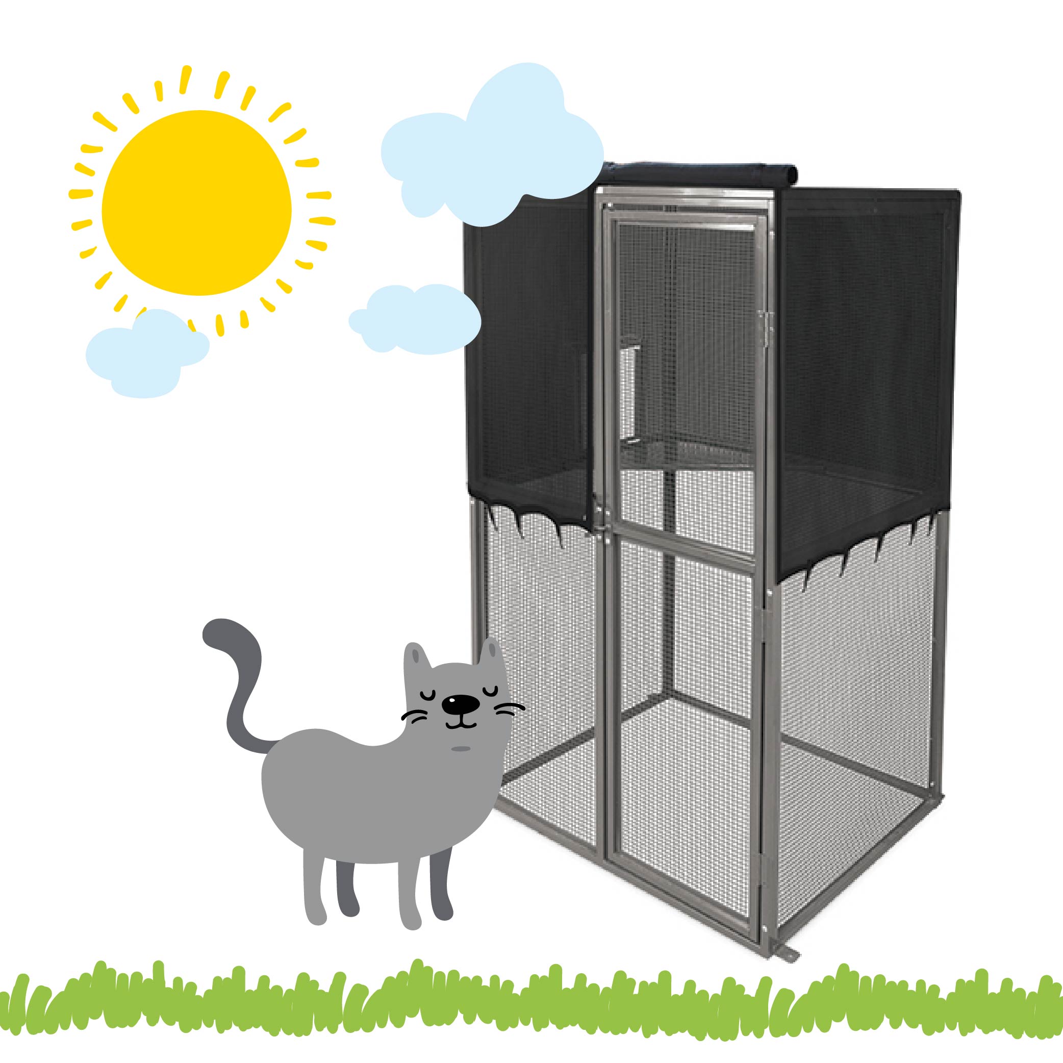Outdoor Cat House Sun House – Kazoo Pet Co