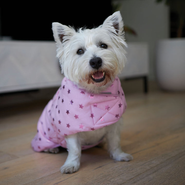 Pink Star Soft Dog Jacket