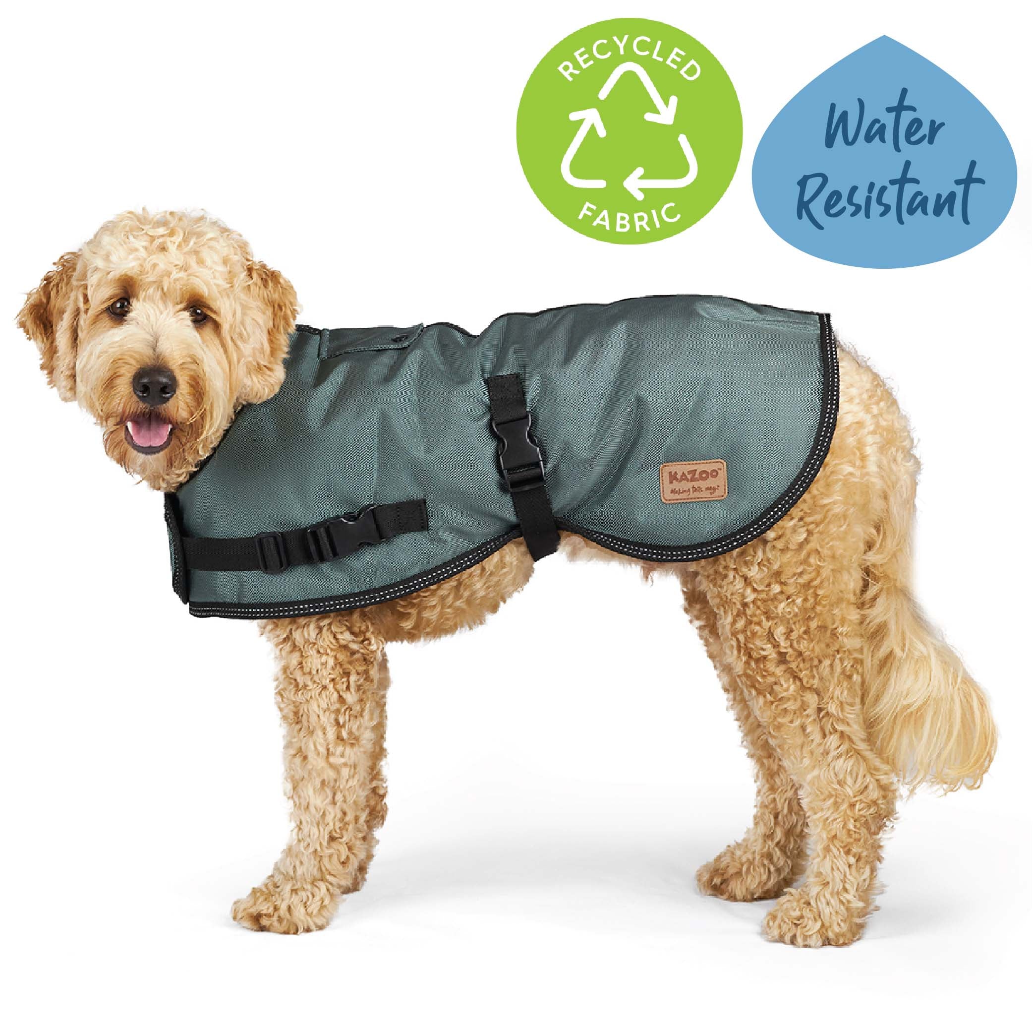 Eco Adventure Dog Coat Slate Grey Kazoo Pet Co