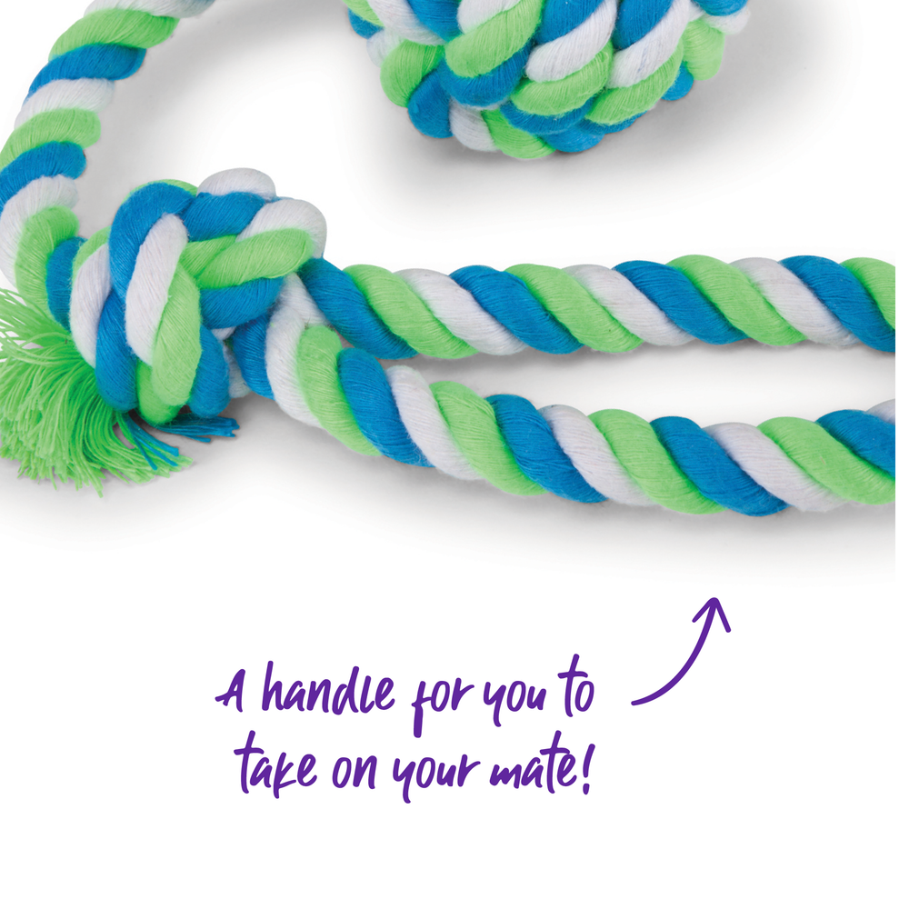 Twisted Rope Sling Knot Ball - Kazoo Pet Co