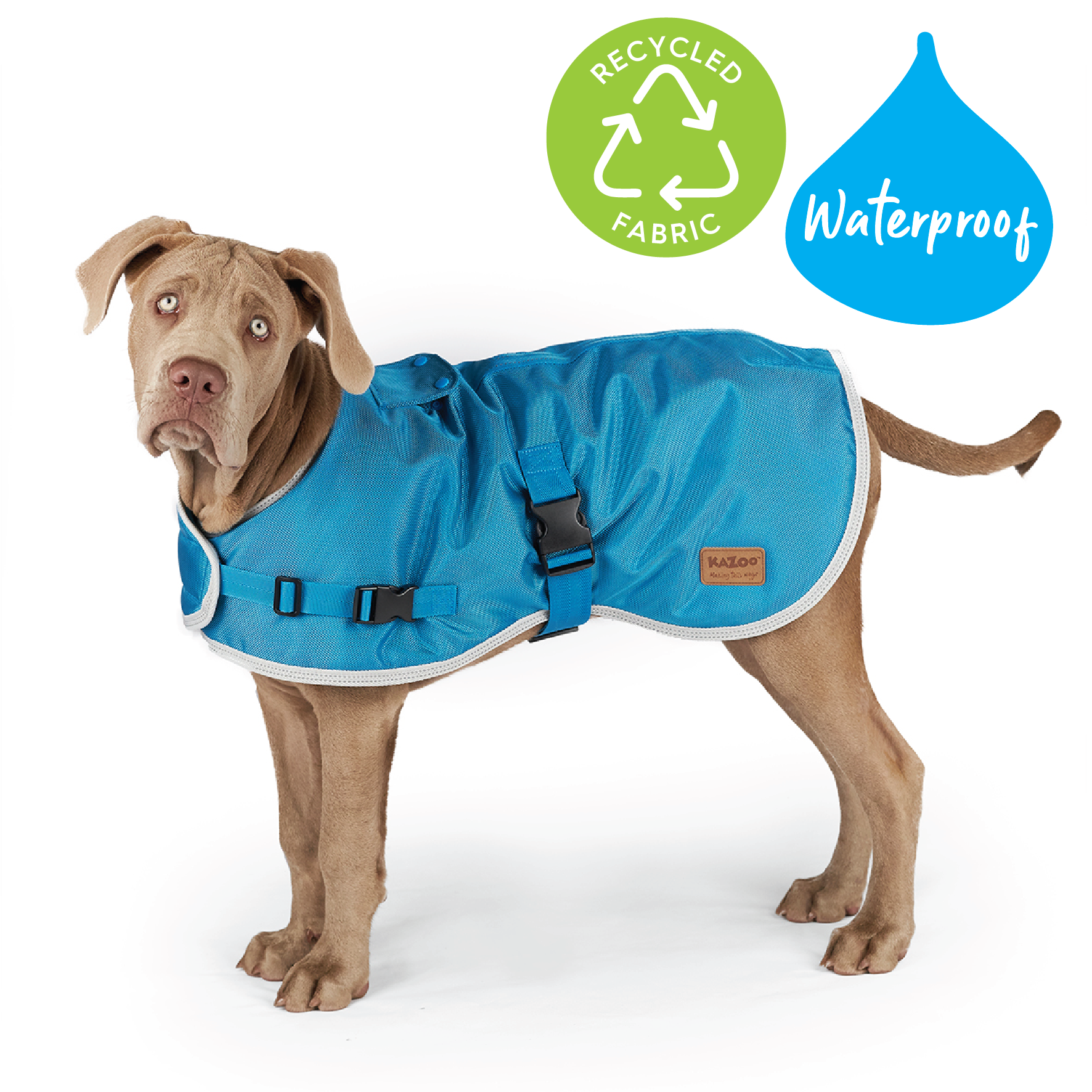 Eco Adventure Dog Coat Freshwater Blue Kazoo Pet Co