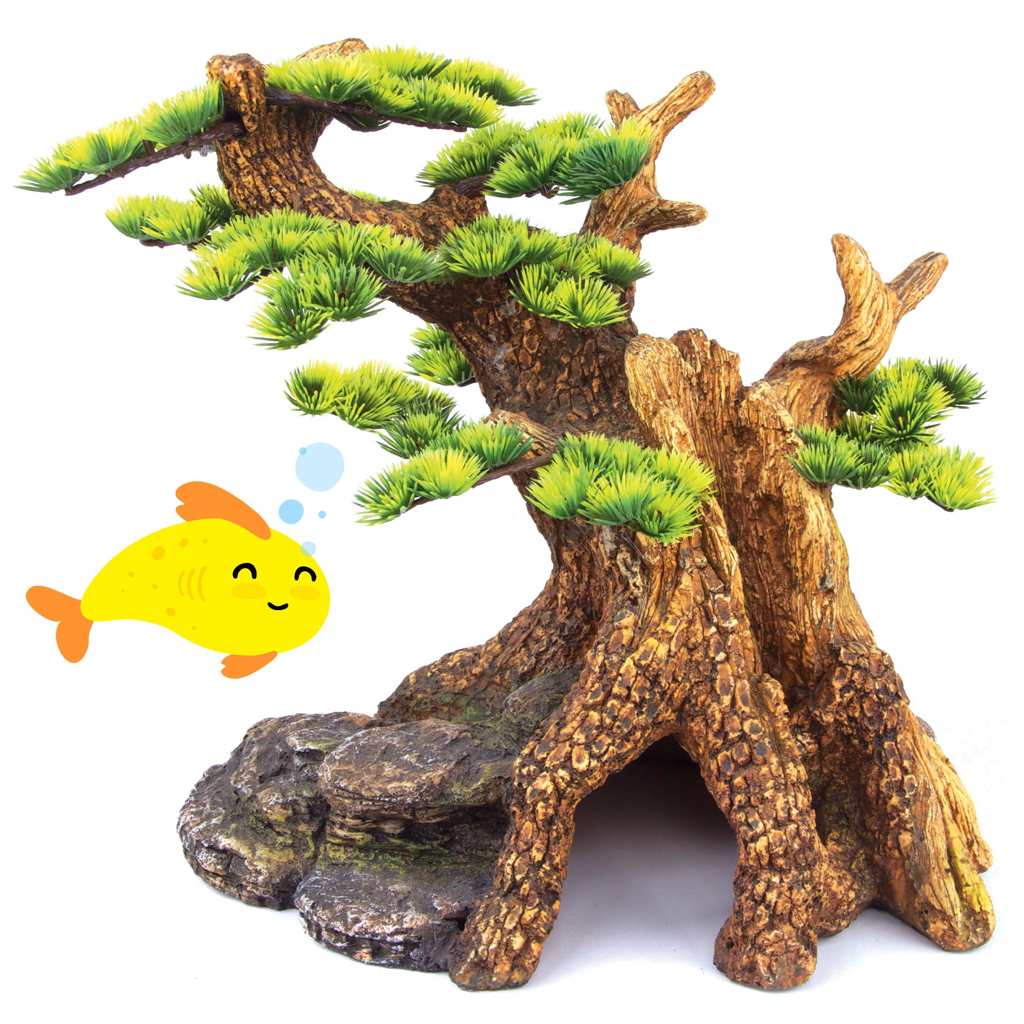 bonsai tree aquarium ornament Bonsai Plant Fish Tank Ornament – Kazoo Pet Co
