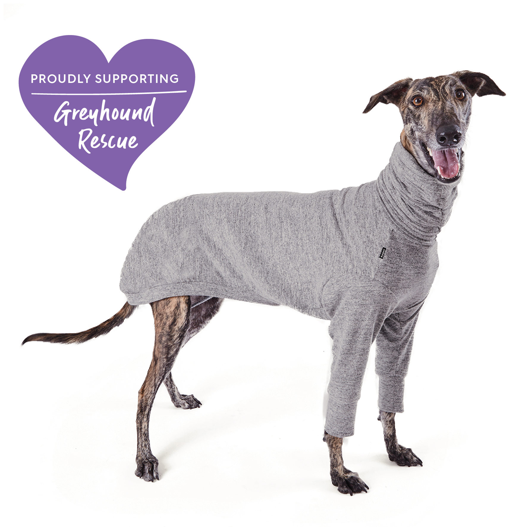 Greyhound Softie Jumper Grey Kazoo Pet Co