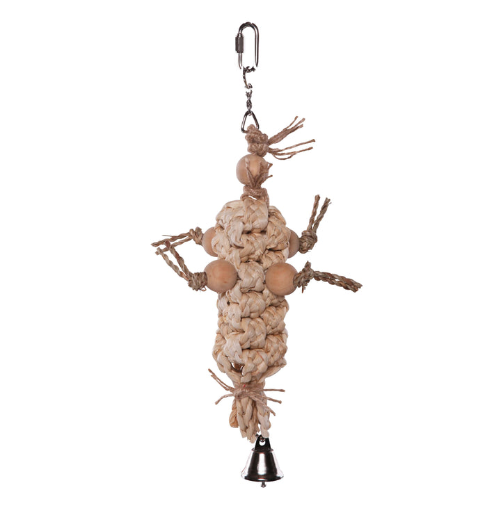 Natural Pacifier with Beads Bird Toy