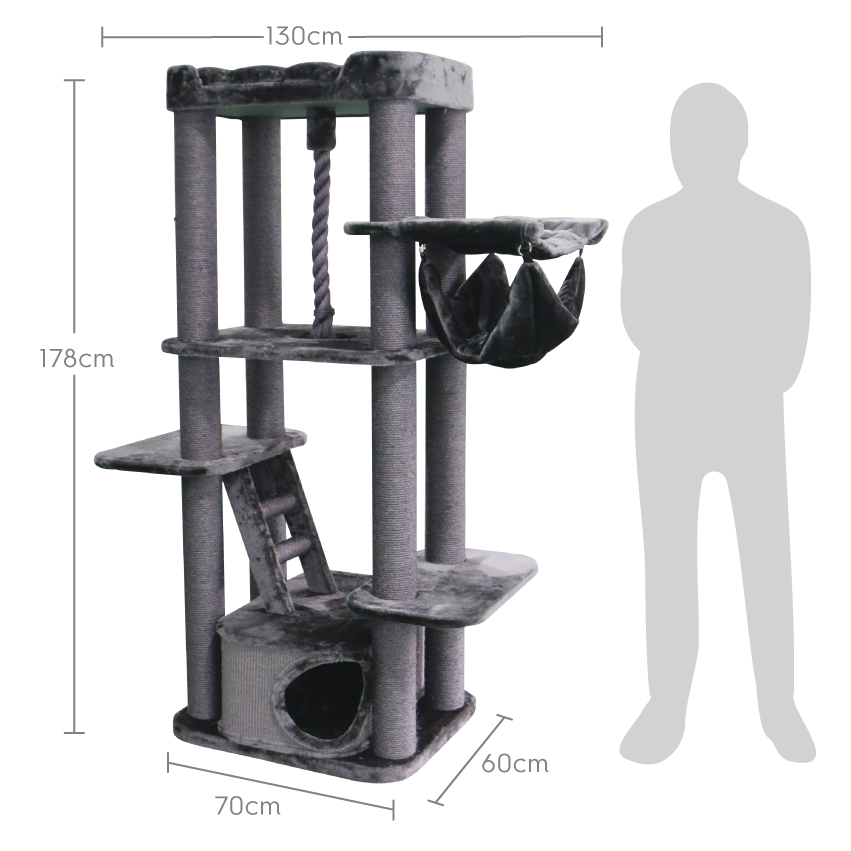 Kitty Climb Playground - Charcoal