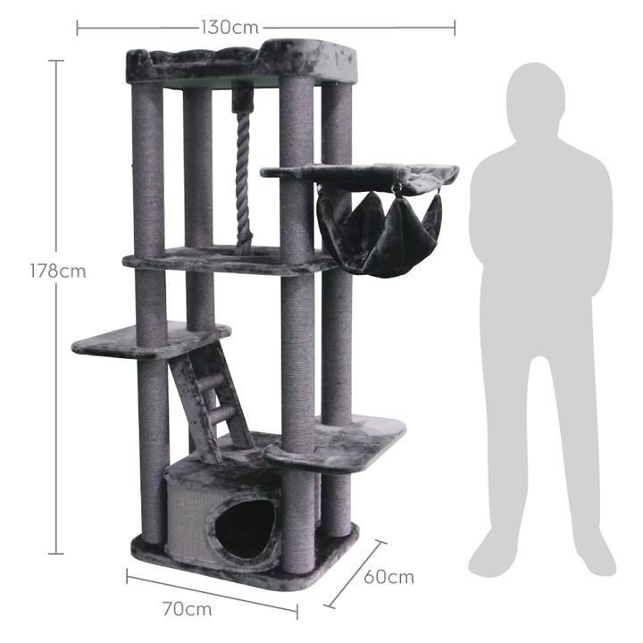Kitty Climb Playground - Charcoal