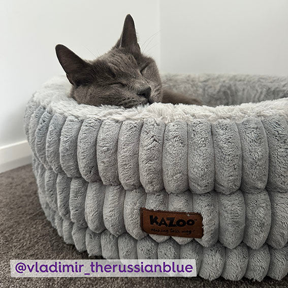 Calming Nest Cat Bed - Grey