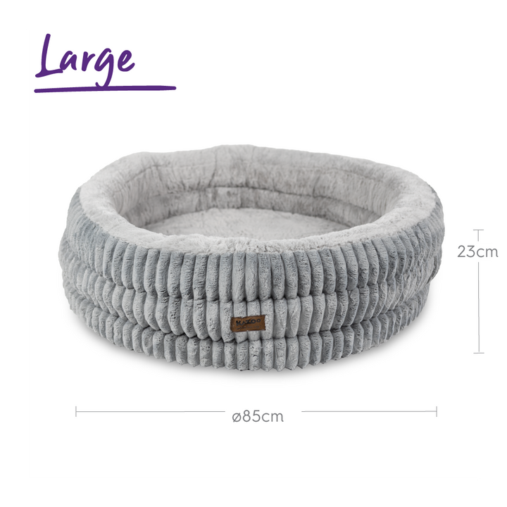 Calming Nest Dog Bed - Grey