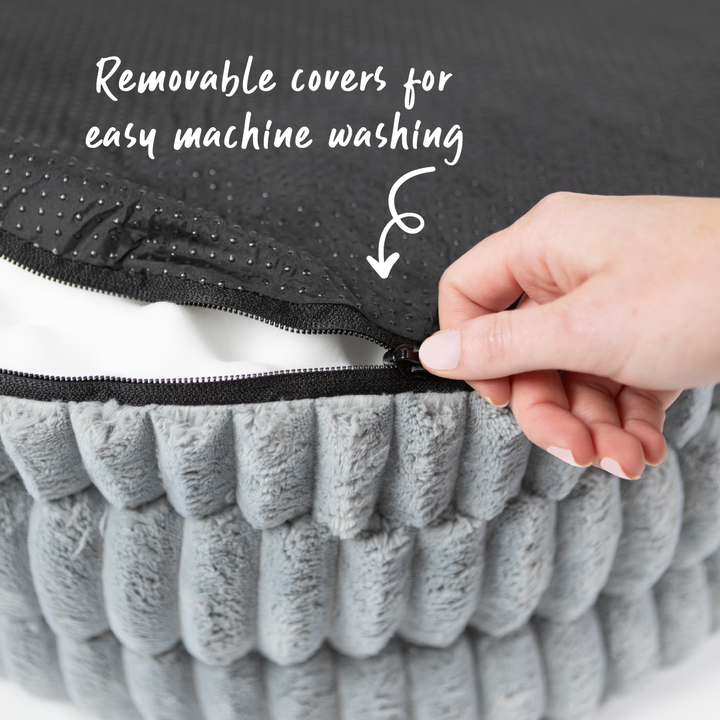 Calming Nest Cat Bed - Grey