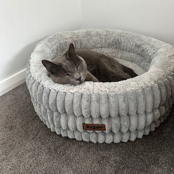 Calming Nest Cat Bed - Grey
