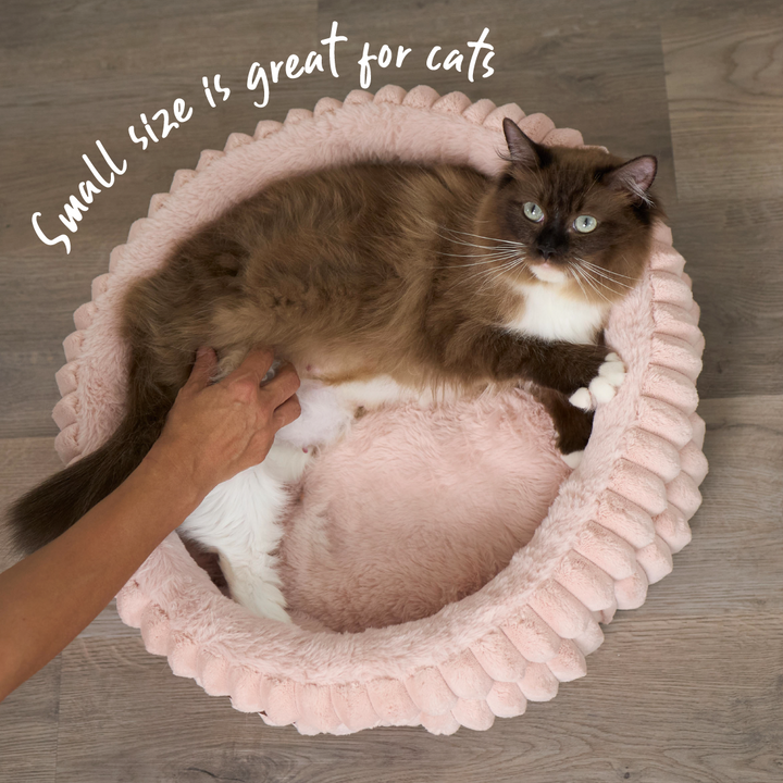 Calming Nest Cat Bed - Pink
