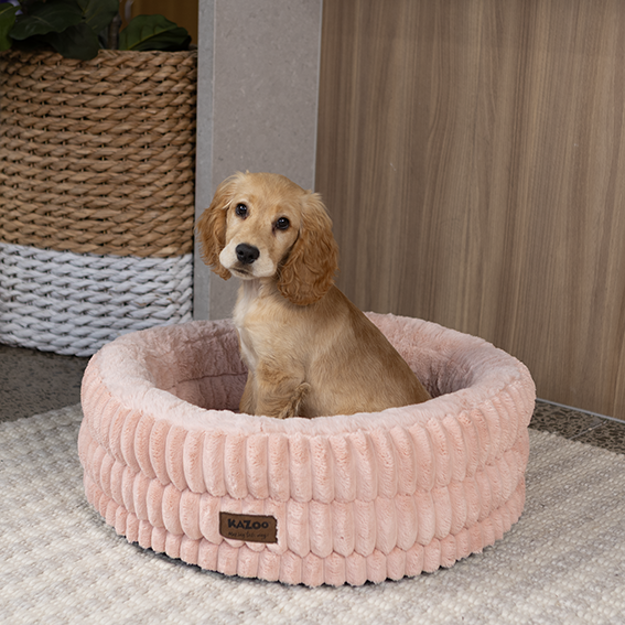 Calming Nest Dog Bed - Pink
