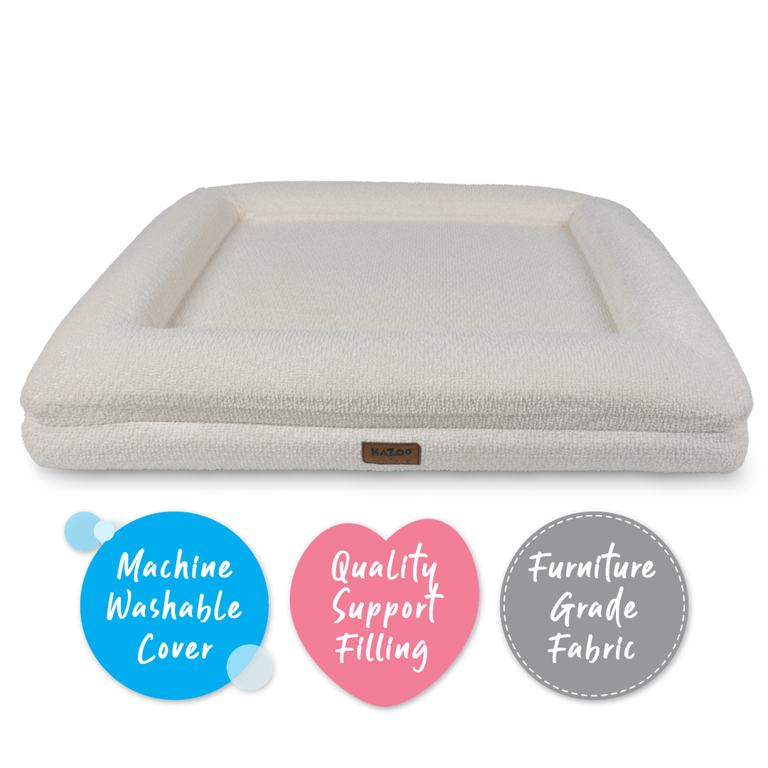 Wombat Dog Bed - Cream Boucle