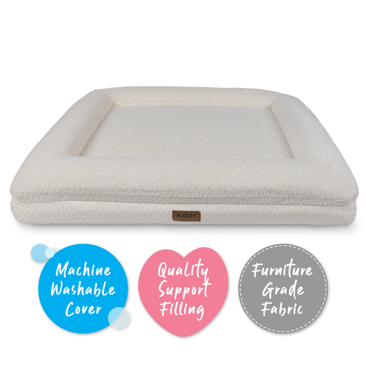 Wombat Dog Bed - Cream Boucle