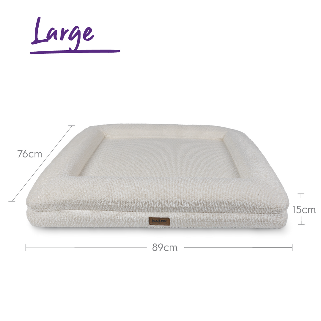 Wombat Dog Bed - Cream Boucle