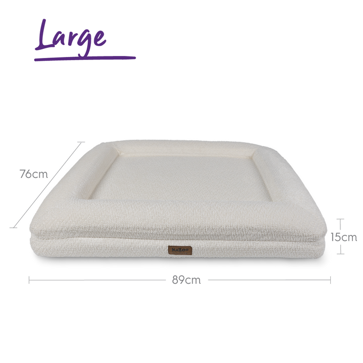 Wombat Dog Bed - Cream Boucle