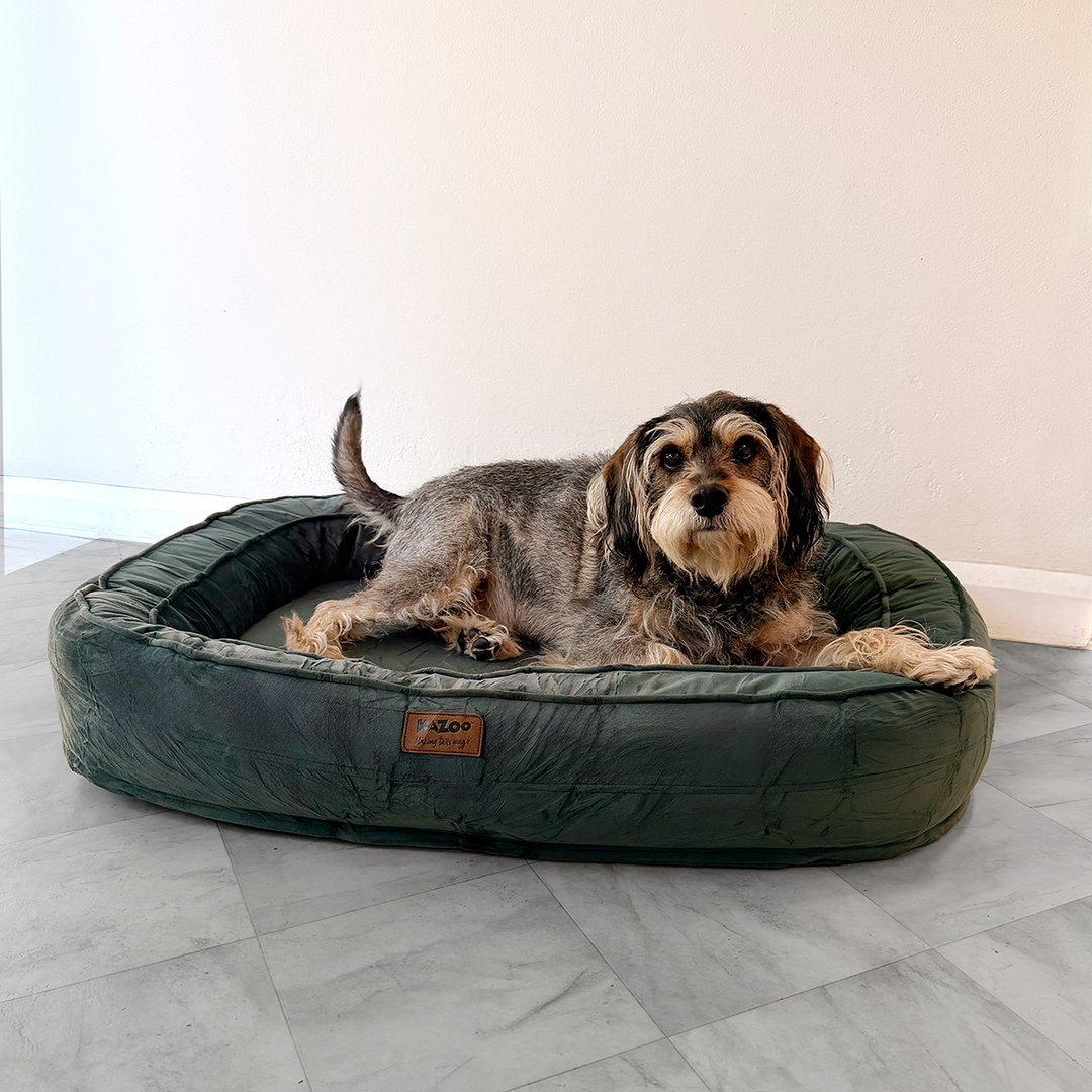 Loop Neck Support Dog Bed - Sage Green