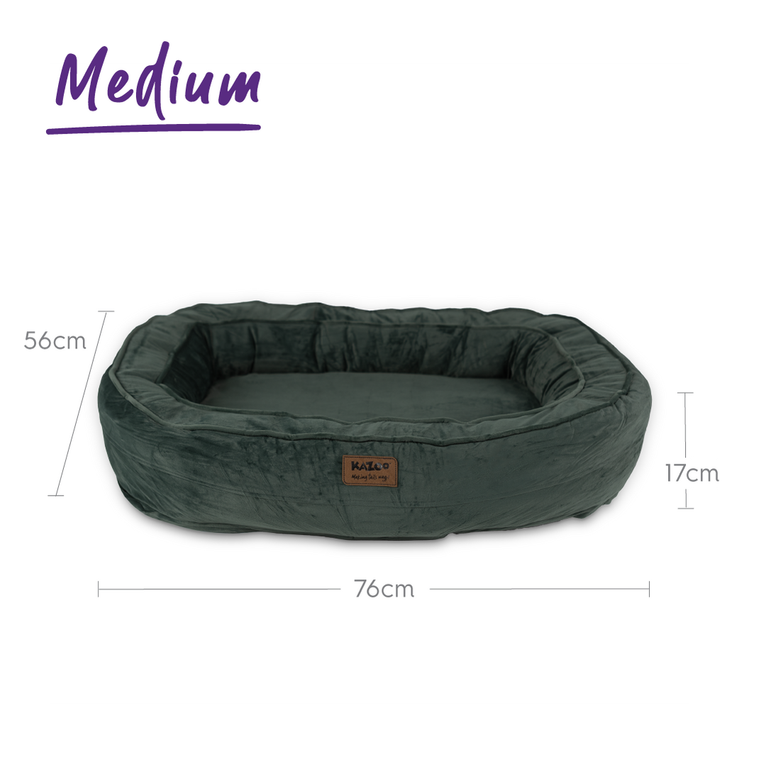 Loop Neck Support Dog Bed - Sage Green