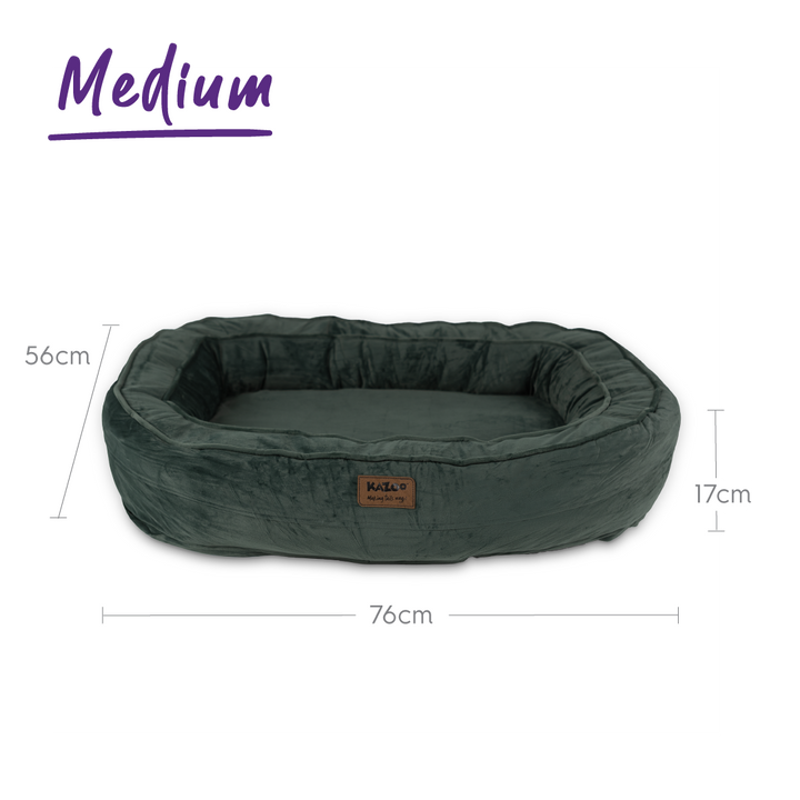 Loop Neck Support Dog Bed - Sage Green