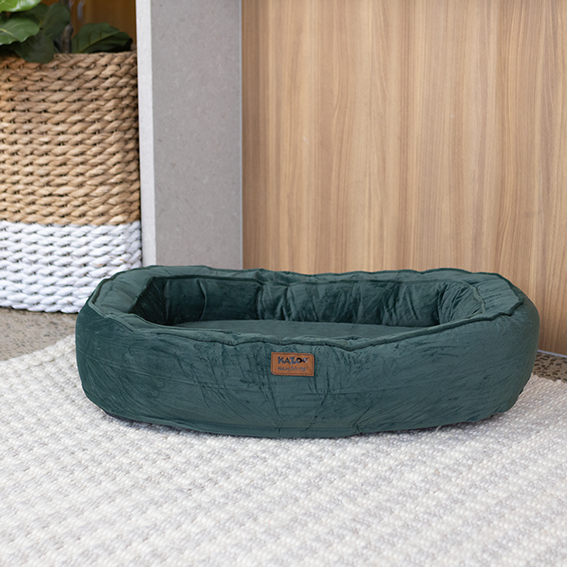Loop Neck Support Dog Bed - Sage Green