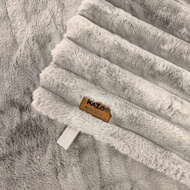Ribbed Pet Blanket - Warm Grey