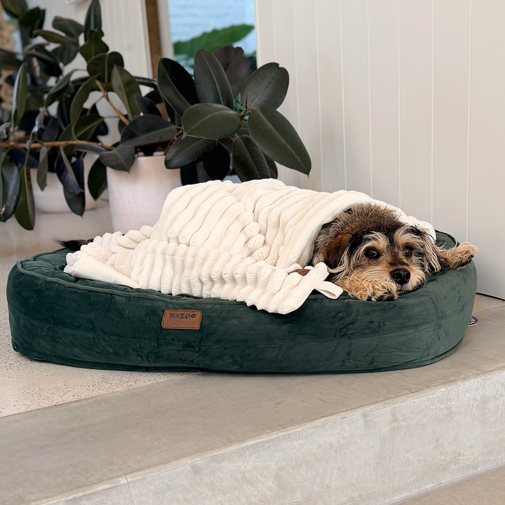 Ribbed Pet Blanket - Cream