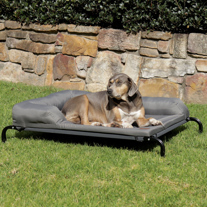 Outdoor Lounge Dog Bed Topper - Slate