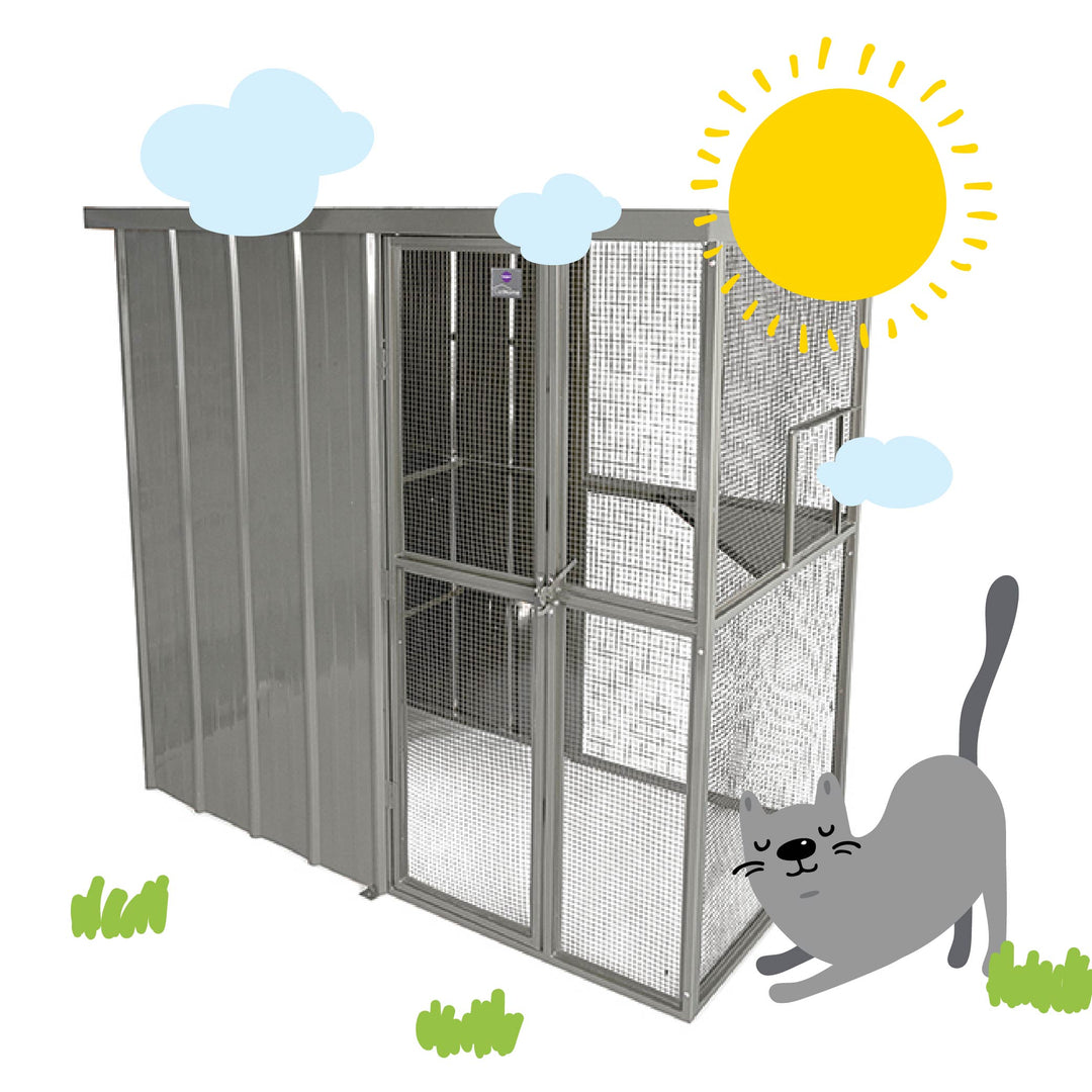 Outdoor Cat House Main Enclosure – Kazoo Pet Co - Main Image