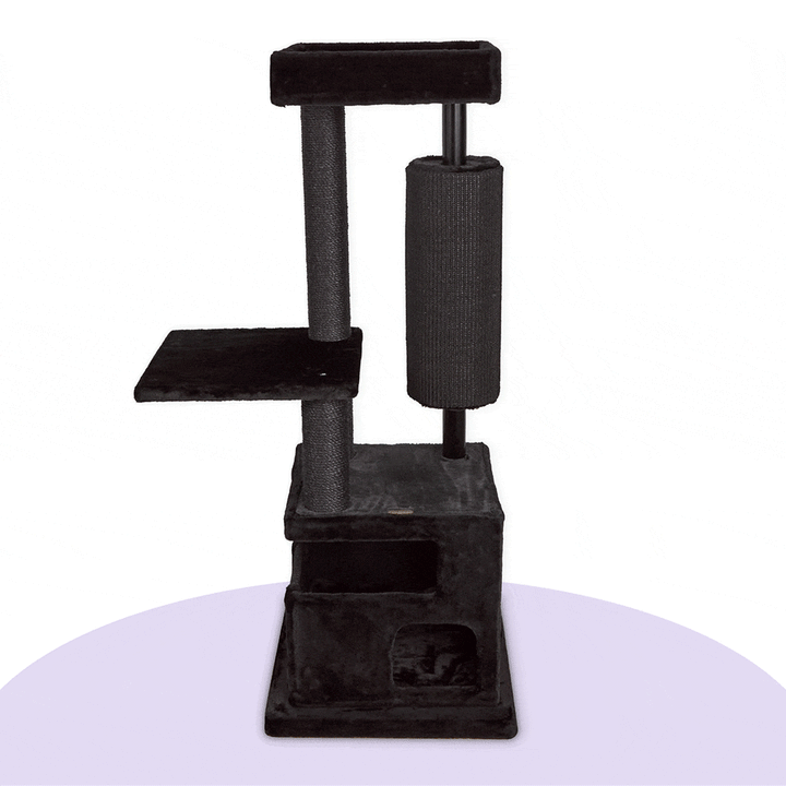 Kitty Scratch Barrel Tree - Black