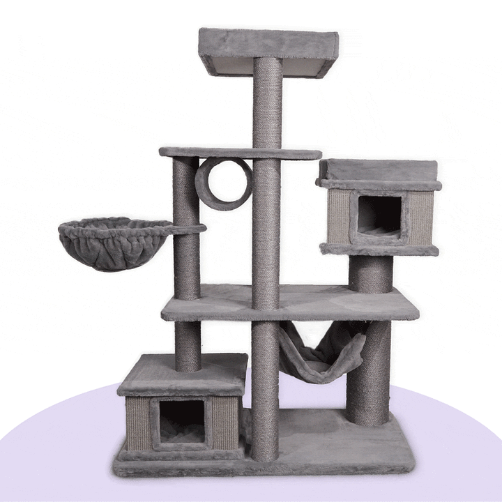 Hide & Climb Cat Tree - Grey
