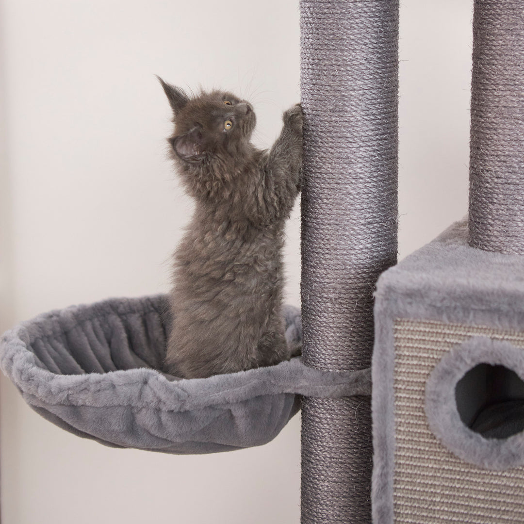 Hideaway Cat Climb Castle - Grey