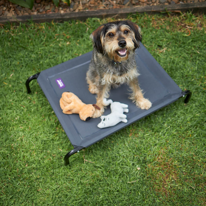 Premium Outdoor Dog Bed Replacement Cover - Charcoal