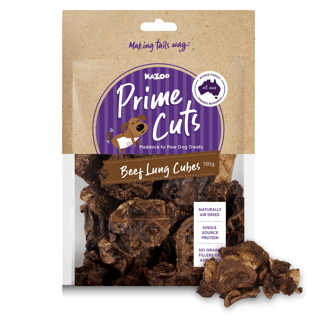 Aussie Beef Lung Cubes Dog Treats