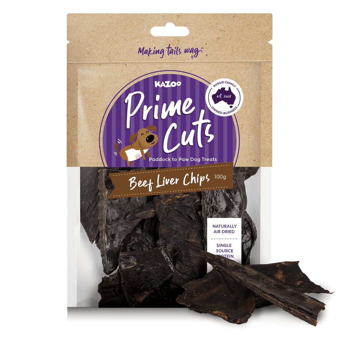 Aussie Beef Liver Chips Dog Treats