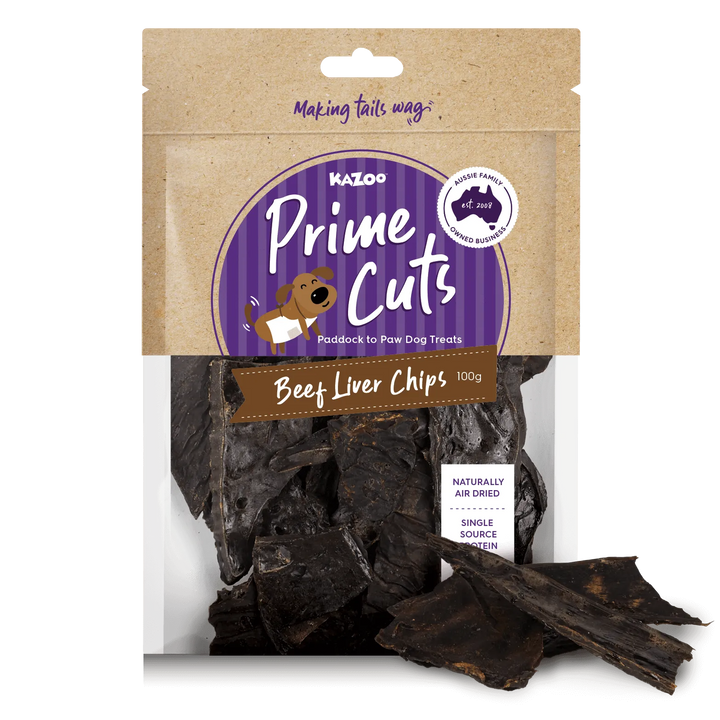 Aussie Beef Liver Chips Dog Treats