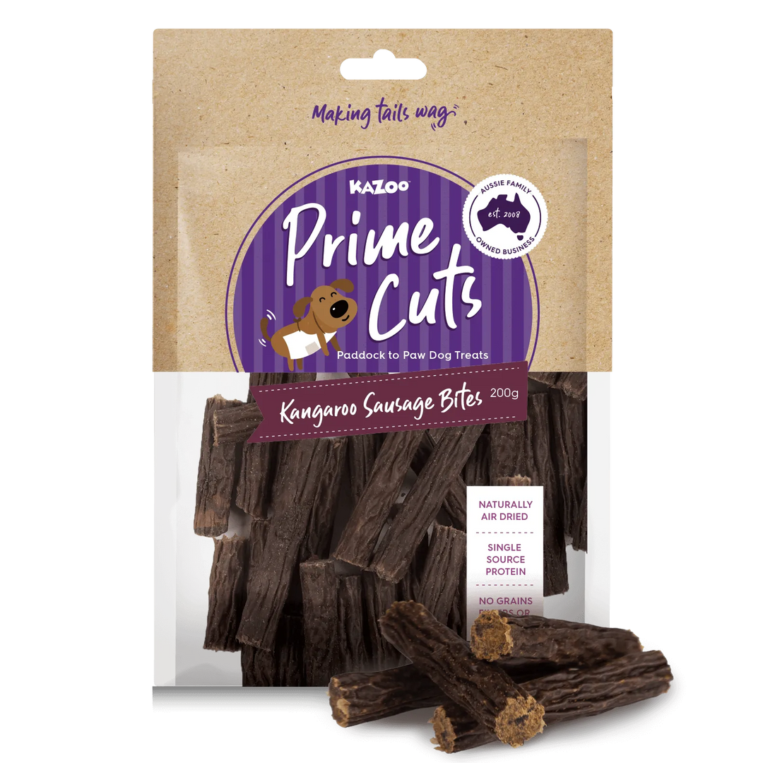 Aussie Kangaroo Sausage Bites Dog Treats