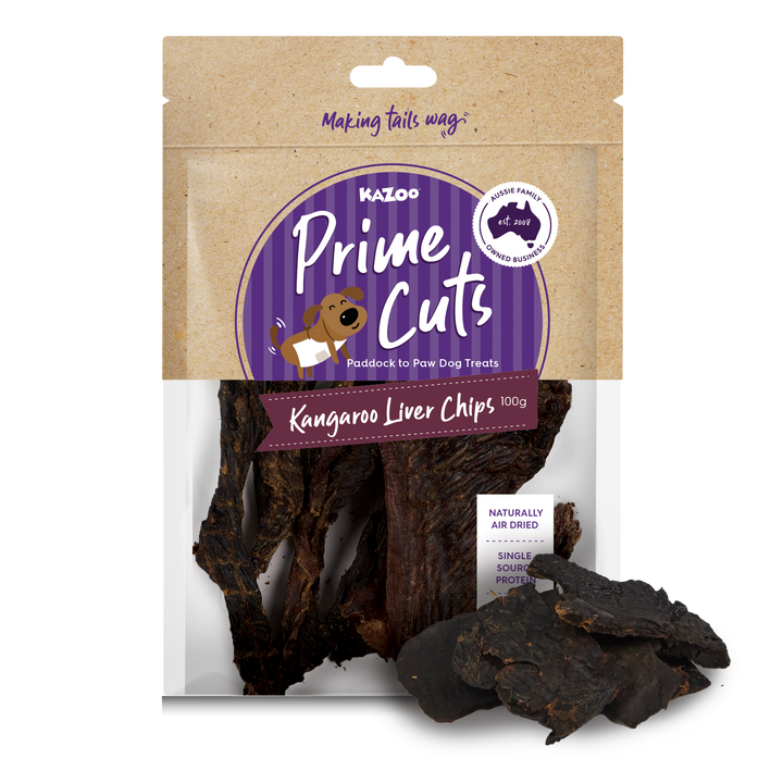 Aussie Kangaroo Liver Chips Dog Treat
