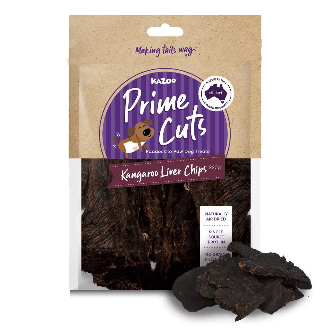Aussie Kangaroo Liver Chips Dog Treat