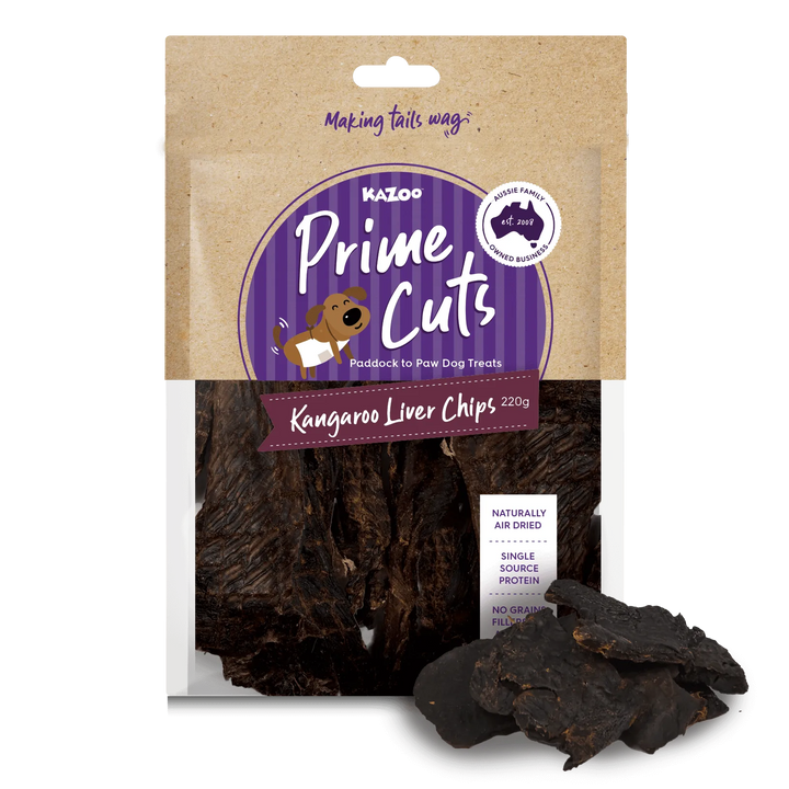 Aussie Kangaroo Liver Chips Dog Treat