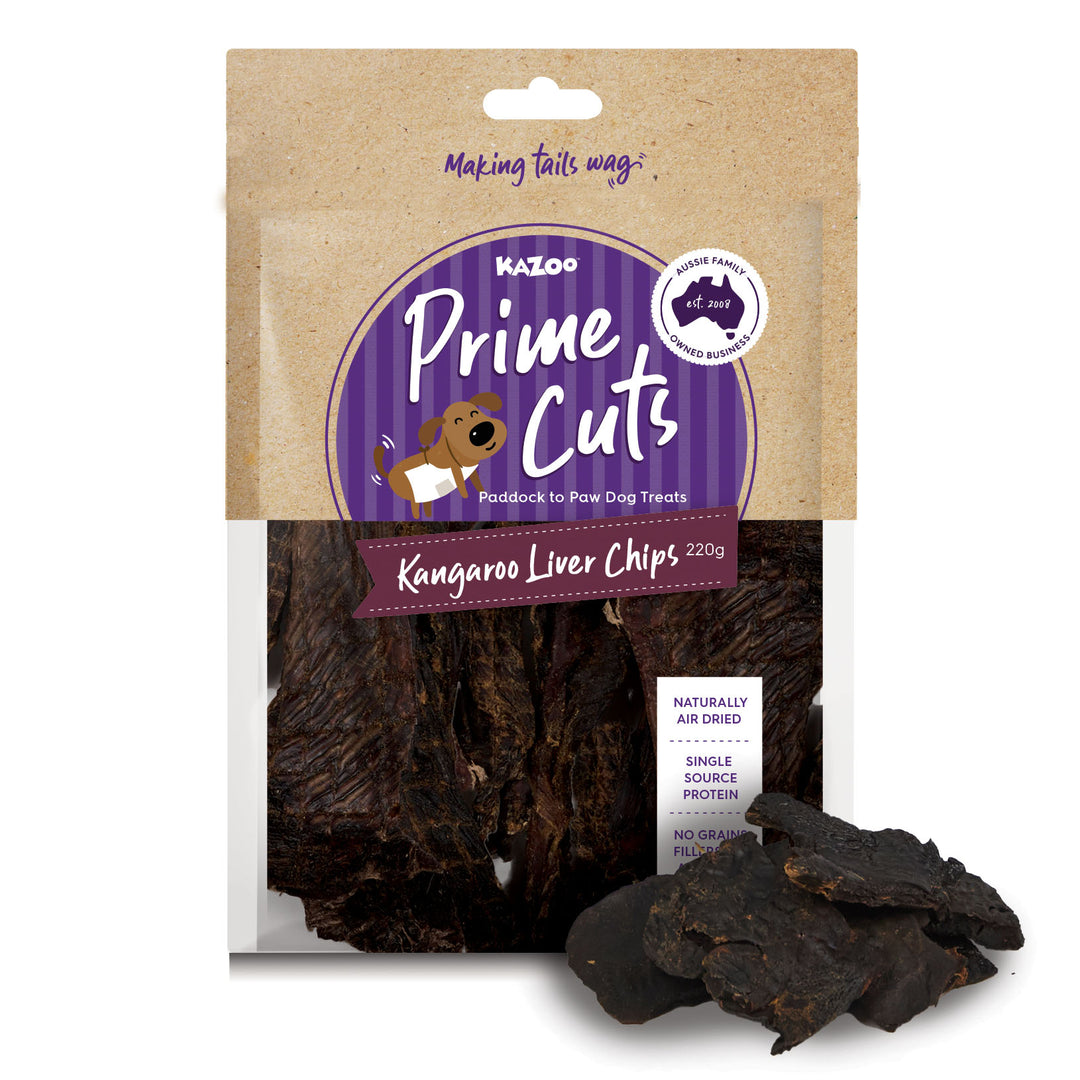 Aussie Kangaroo Liver Chips Dog Treat