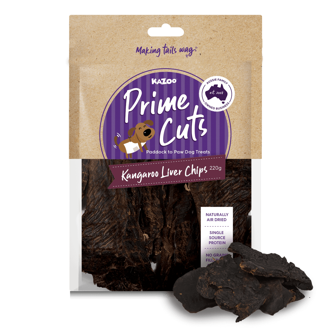Aussie Kangaroo Liver Chips Dog Treat