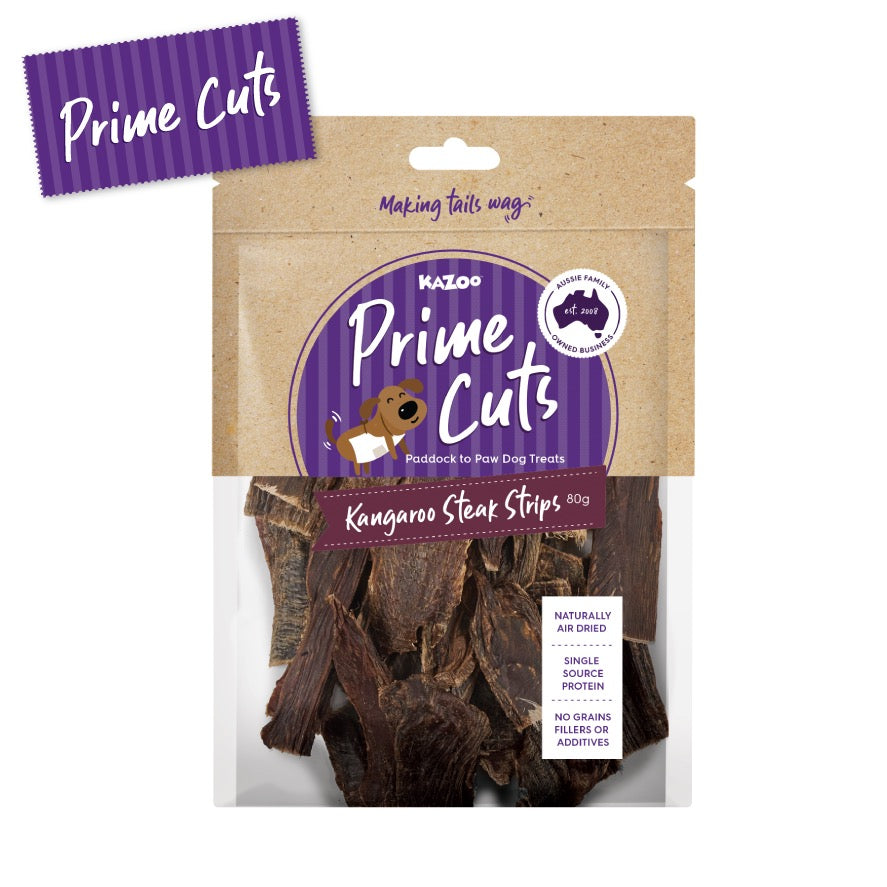 Aussie Kangaroo Steak Strips Dog Treat