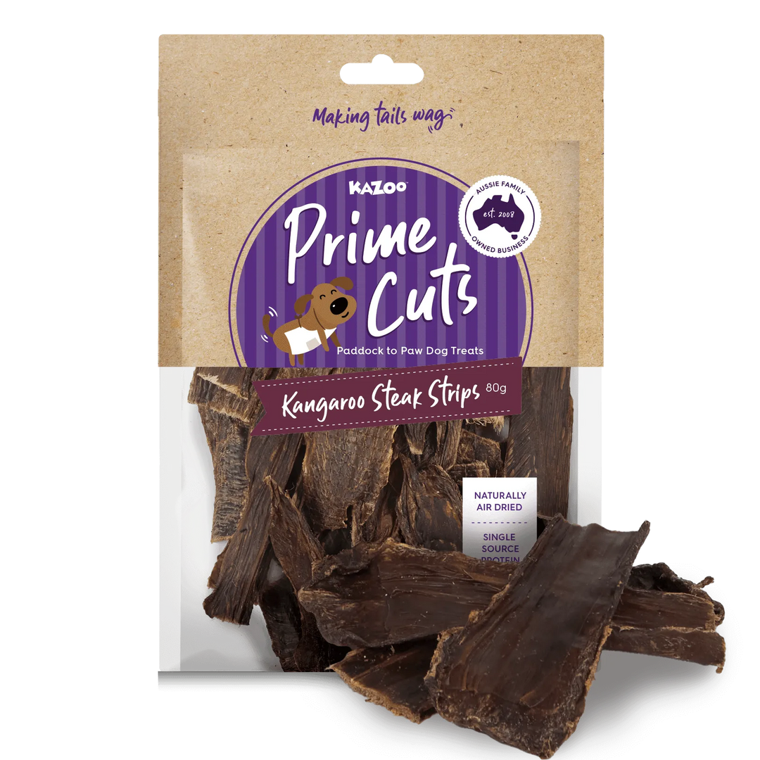 Aussie Kangaroo Steak Strips Dog Treat