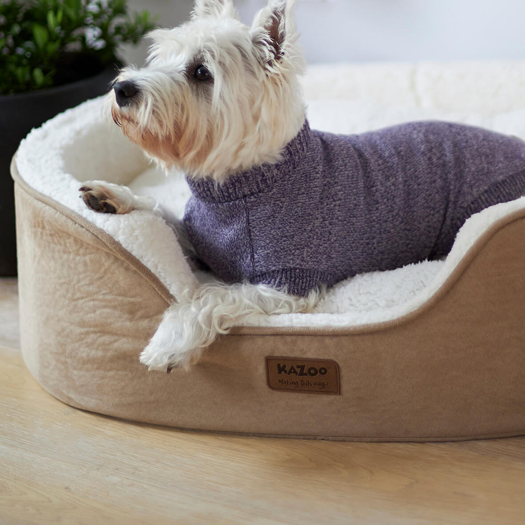 Soft Knit Dog Jumper - Lilac