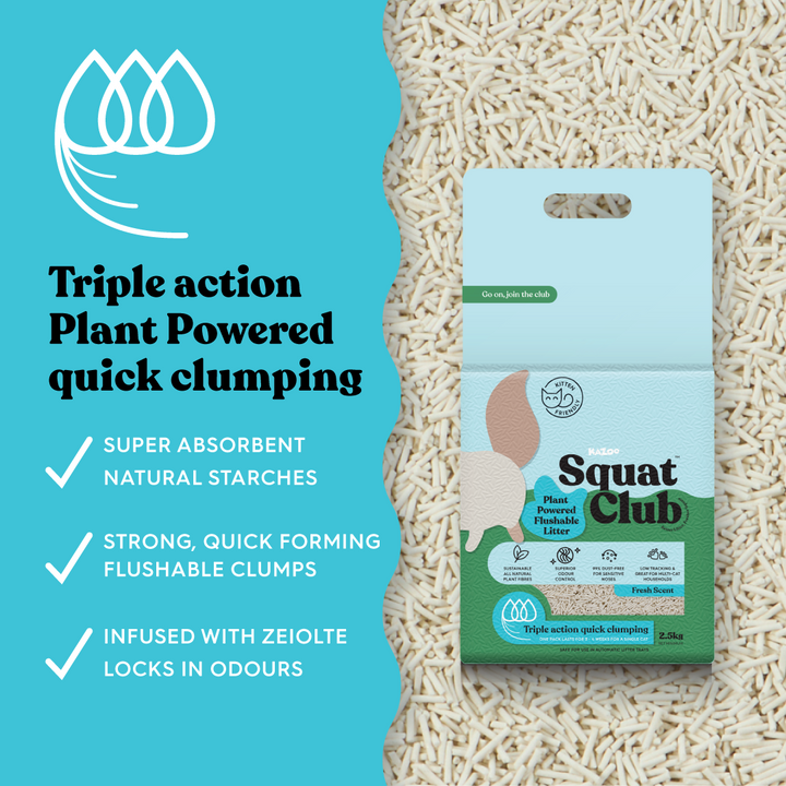 Plant Powered Flushable Cat Litter - Fresh Scent