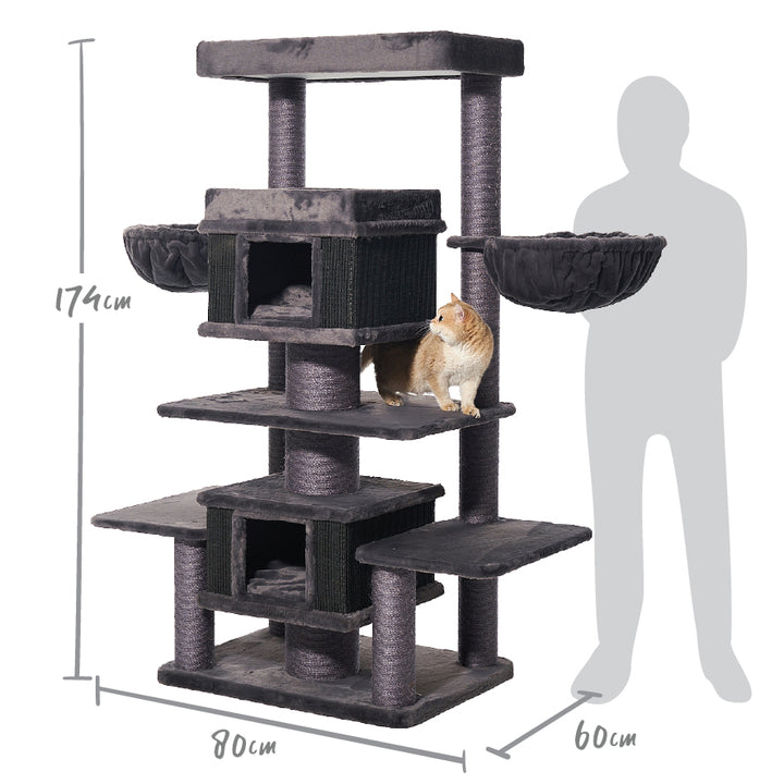 Scratchelor Pad Cat Tree - Grey