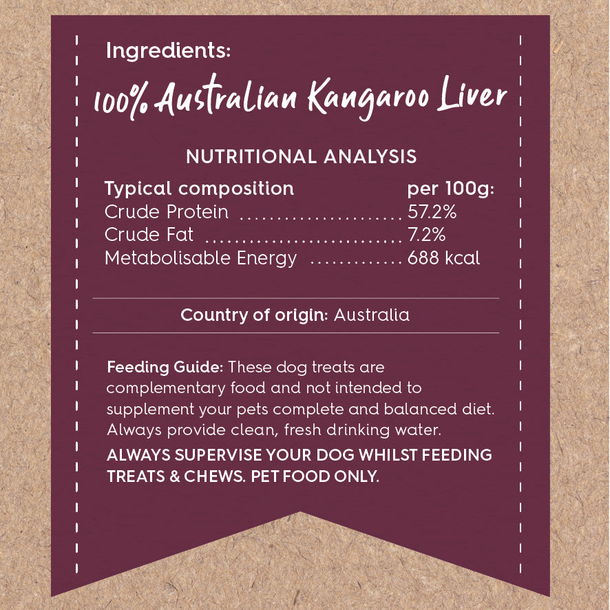 Aussie Kangaroo Liver Value Pack - 1kg
