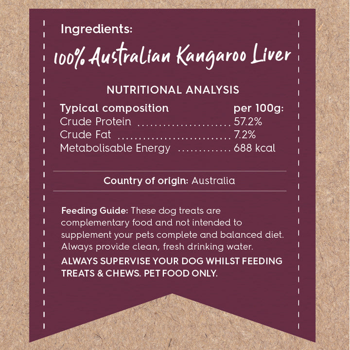 Aussie Kangaroo Liver Value Pack - 1kg