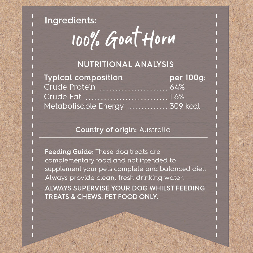 Aussie Goat Horn Dog Treat