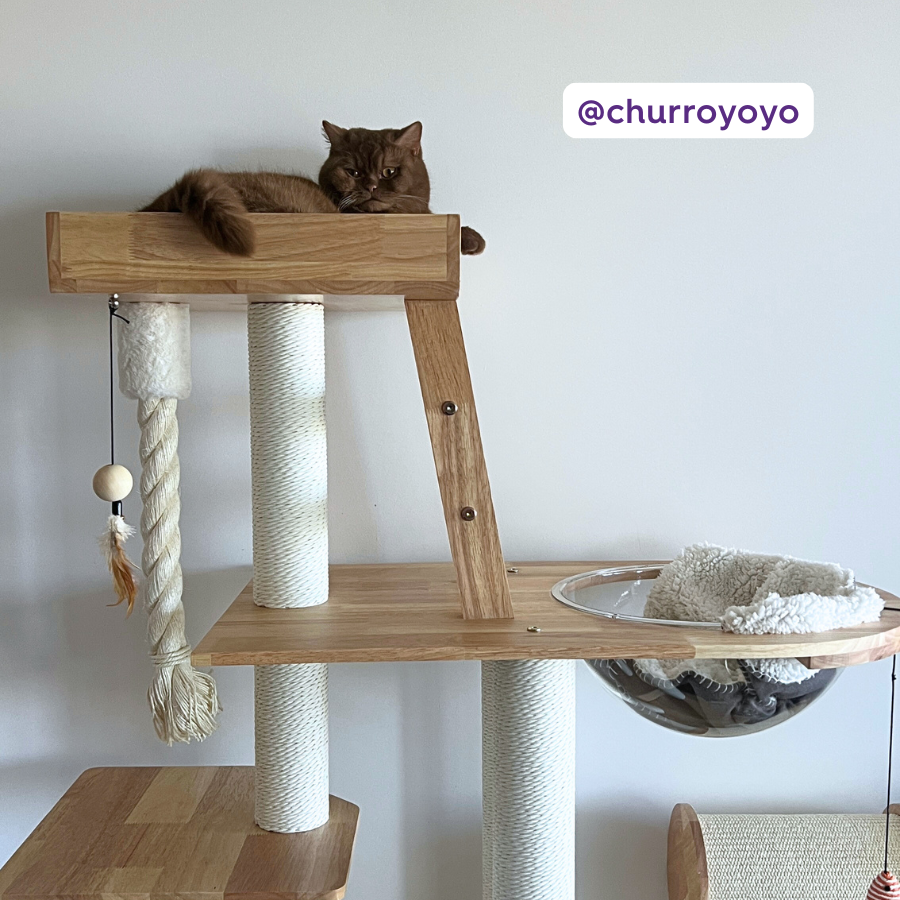 Multi Level Scandi Cat Tower